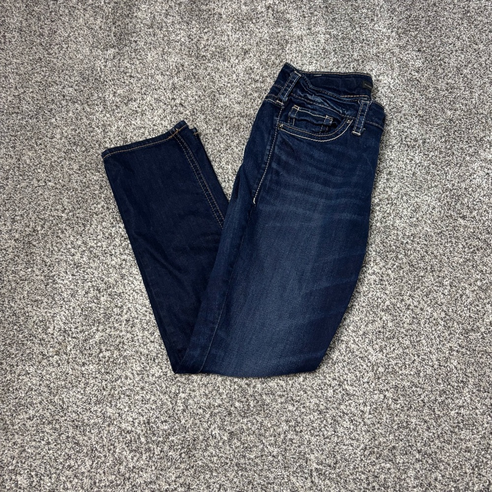 Silver Jeans Women's Straight Leg Jeans - Dark Blue
